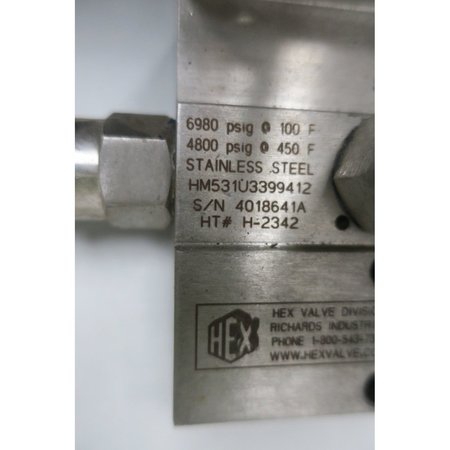 Hex Valve Hex Stainless Instrument Manifold Pressure Transmitter Parts & Accessory HM531U3399412